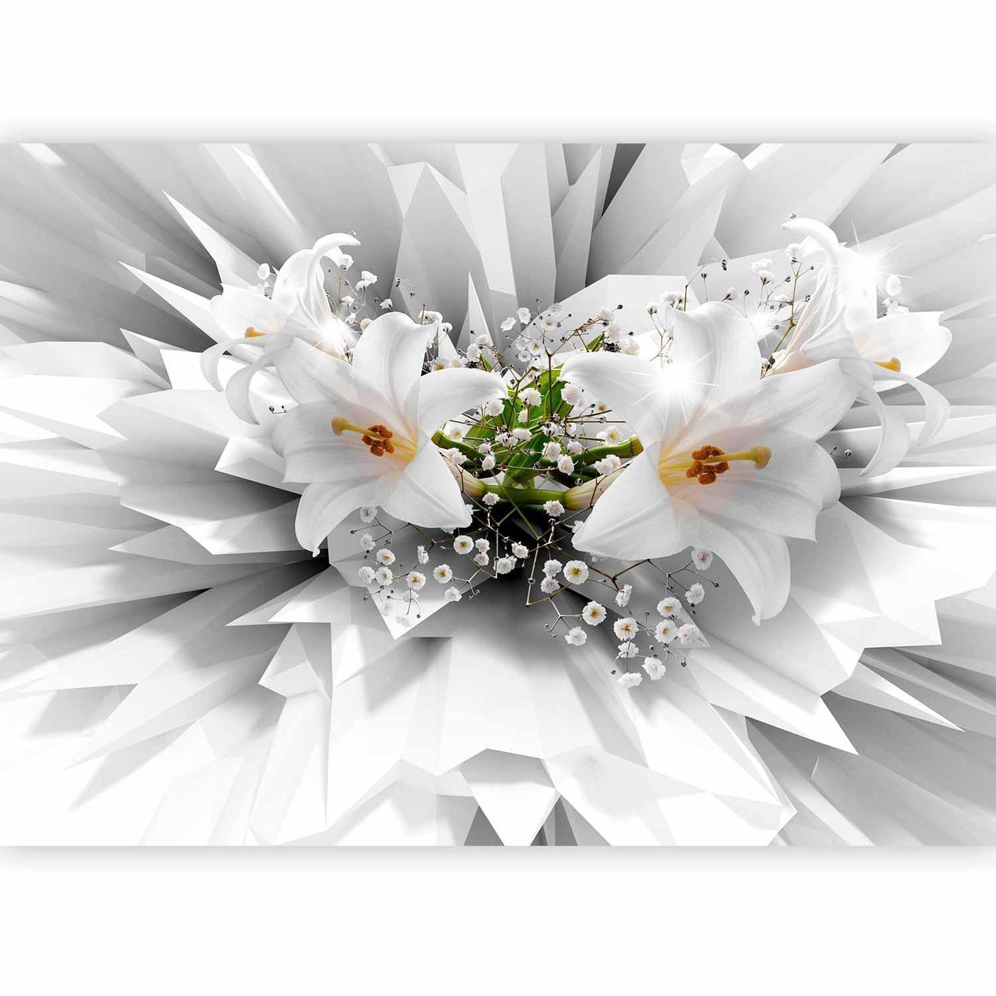 Moderne Vlies-Fototapete mit Blumendesign – hochwertige Wandgestaltung

