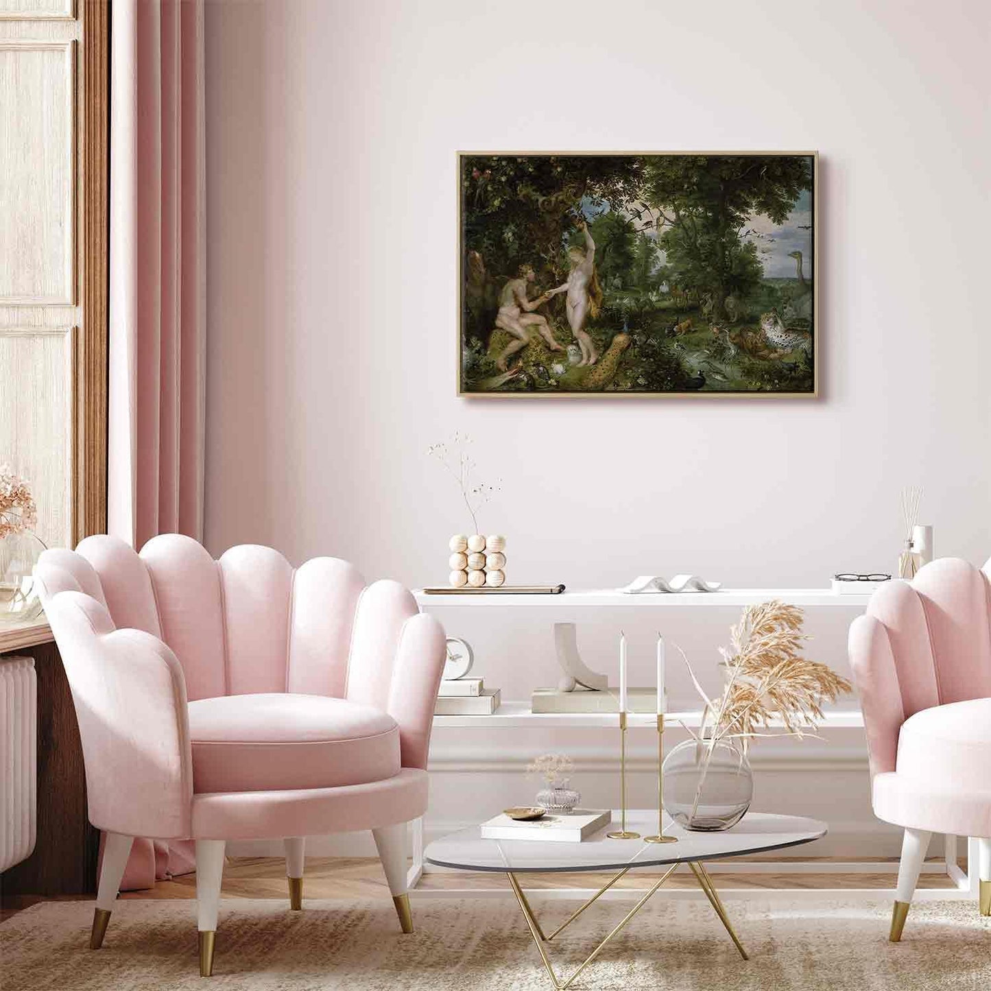 Leinwandbild - Peter Paul Rubens – The Garden of Eden with the Fall of Man