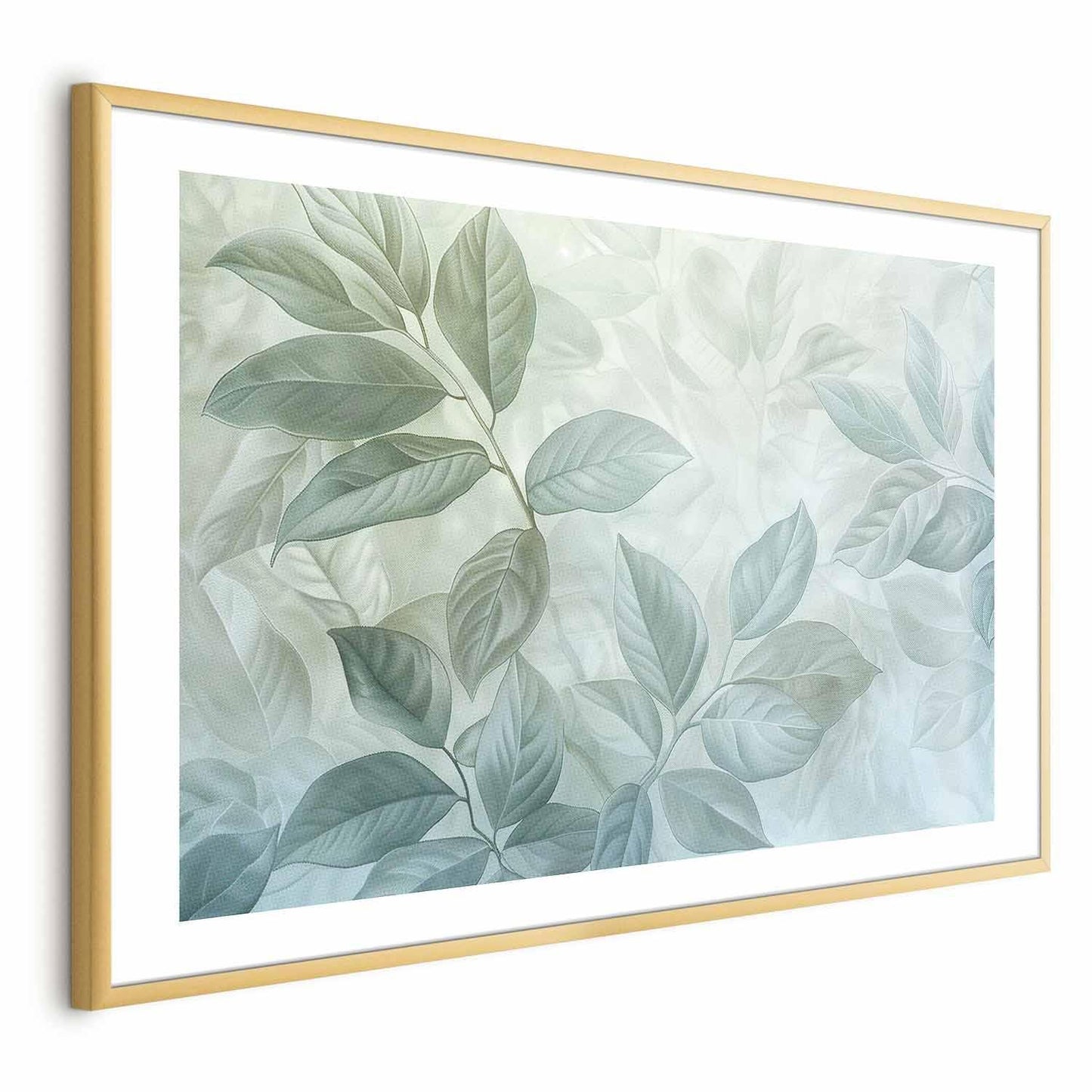 Poster - Mint Leaves - large botanical motif