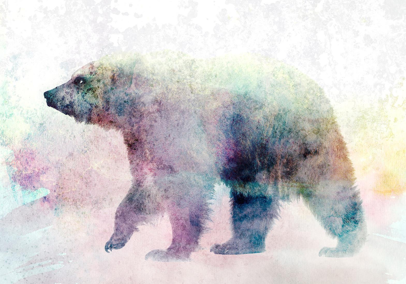 Fototapete - Lonely Bear Artgeist