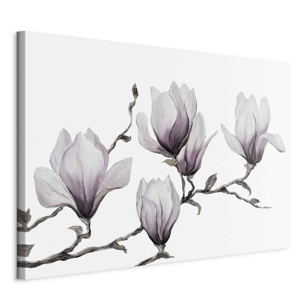 Leinwandbild - Painted Magnolias (1 Part) Wide