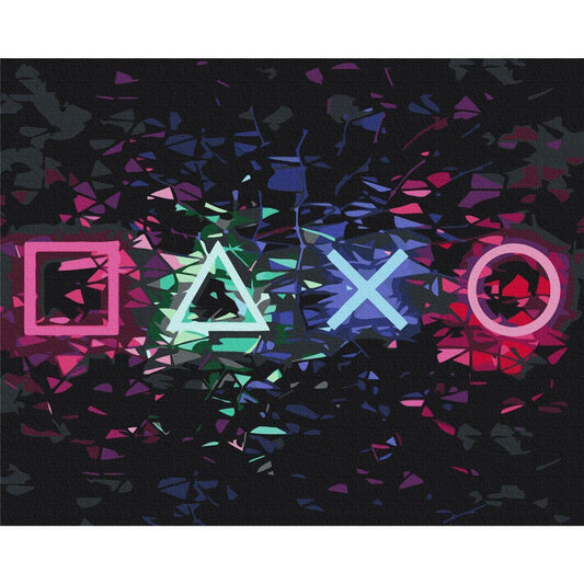 Malen nach Zahlen - Press Start