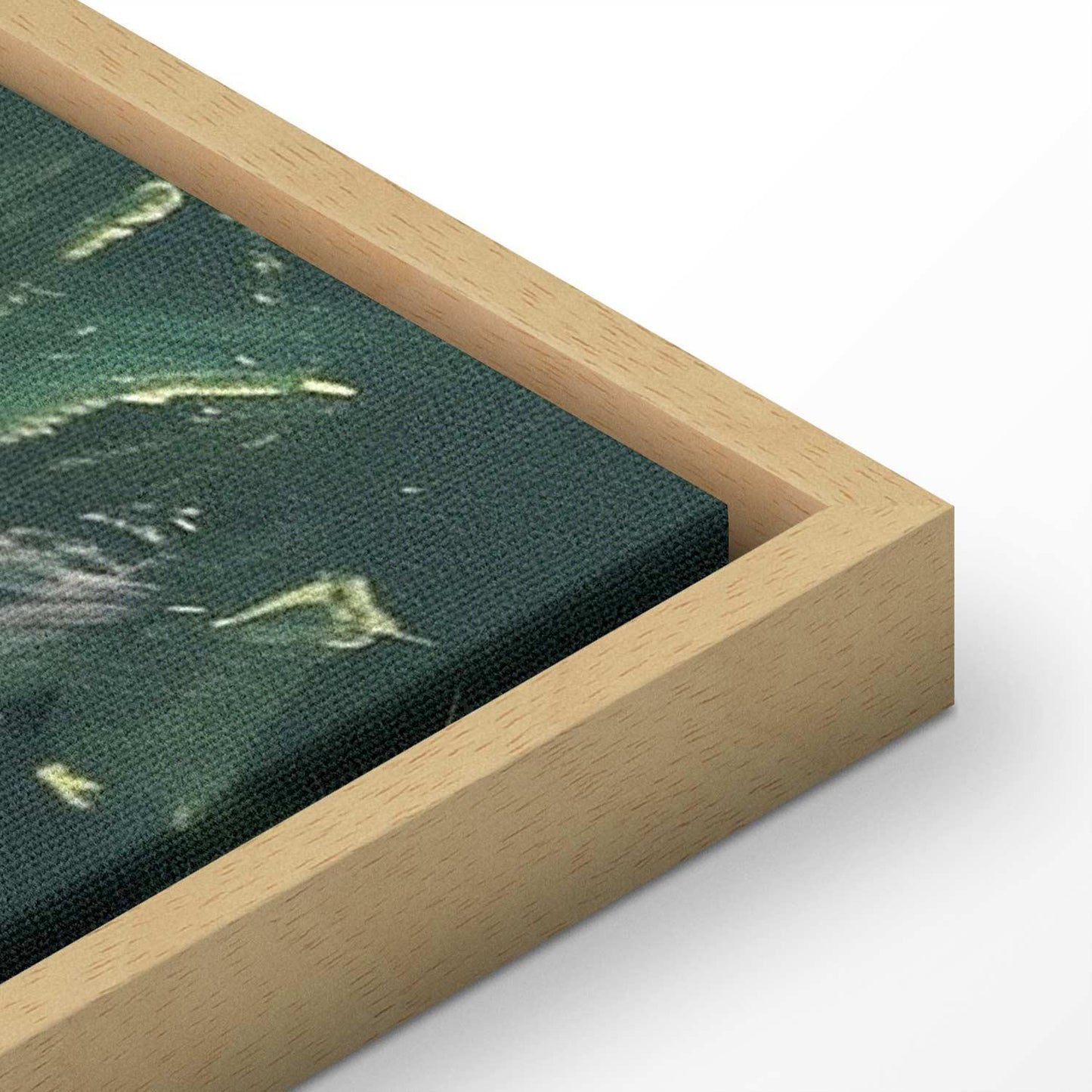 Leinwandbild - Impressionist bridge - painting of a bridge against a picturesque background