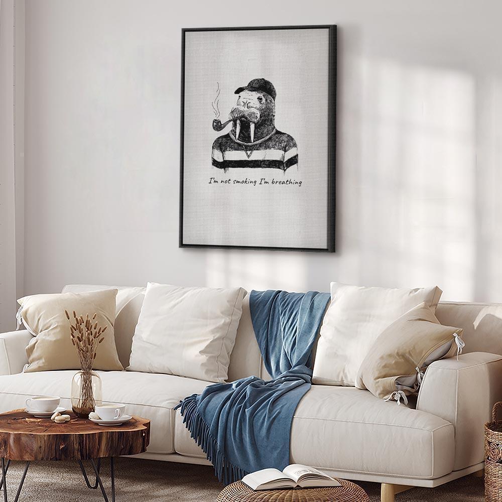 Leinwandbild - I'm Not Smoking I'm Breathing (1 Part) Vertical