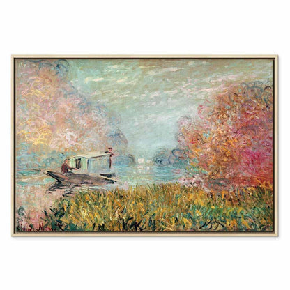 Leinwandbild - Claude Monet – Boat on the Seine