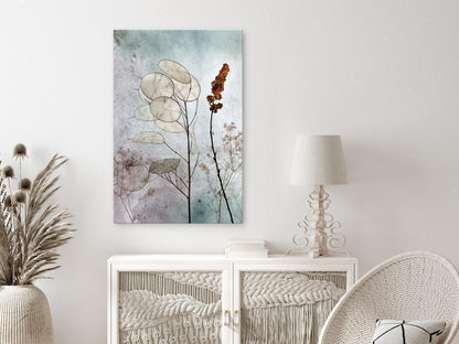 Leinwandbild - Foggy Lunaria (1 Part) Vertical