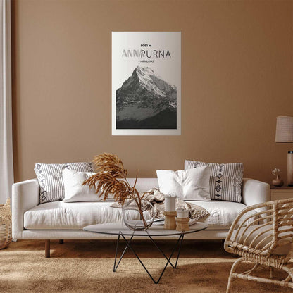 Poster - Majestic mountain peak Annapurna mountain crown mountain landscape