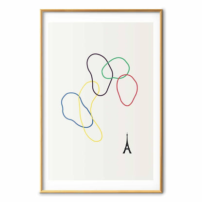 Poster - Colorful Circles - digital graphic - minimalism
