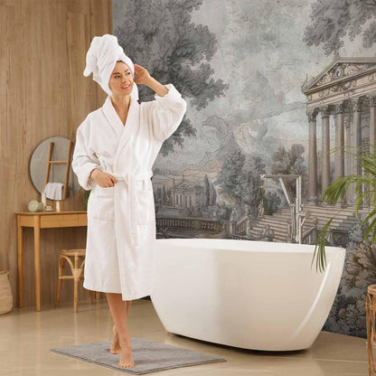 Fototapete - Temple on a hill - Greek architecture in subdued colours