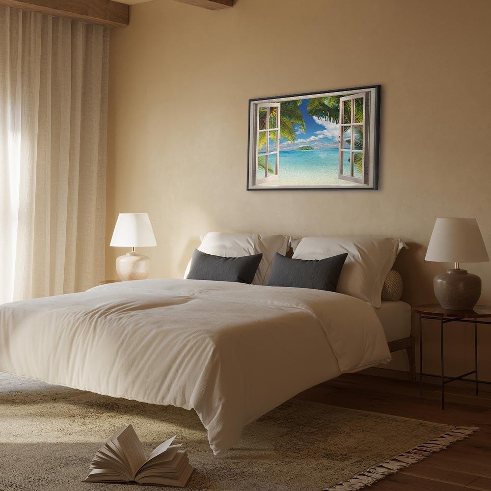 Leinwandbild - Window: Sea View