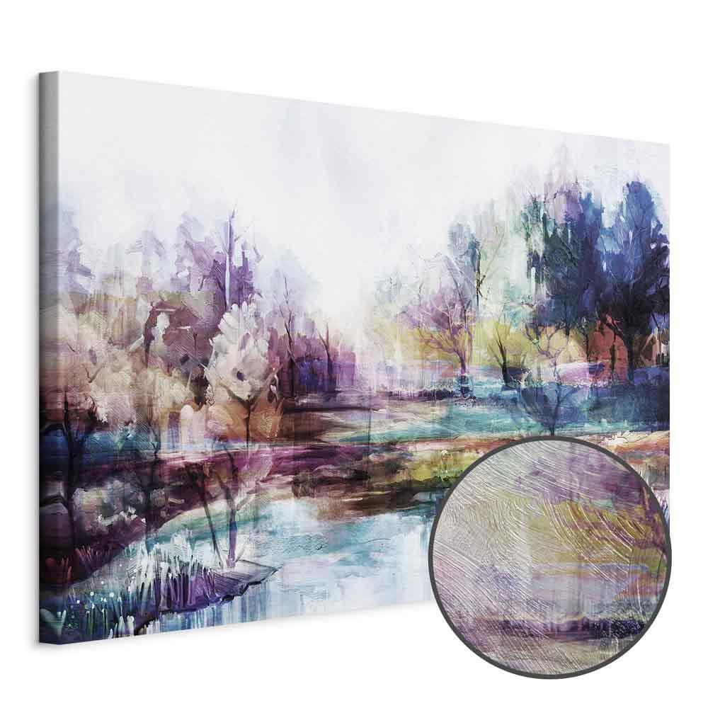 Leinwandbild - World in Paints (1 Part) Wide