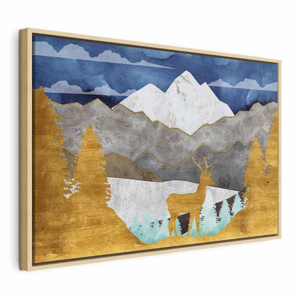 Leinwandbild - Golden Land (1 Part) Wide