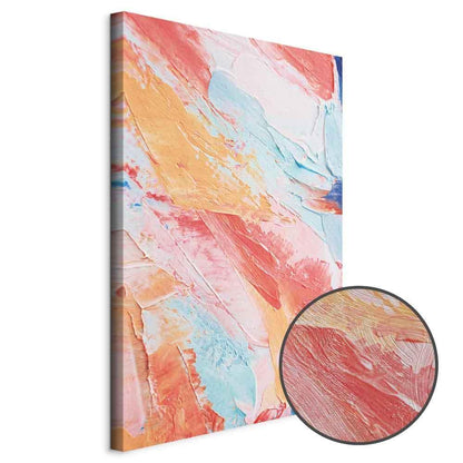 Leinwandbild - Spring Shades - A Colorful Mix of Warm and Cool Tones on Canvas