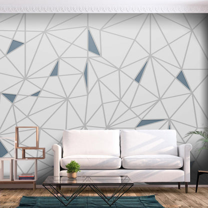 Maßgefertigte Fototapete mit geometrischen Linien und minimalistischen Formen


