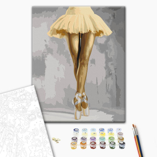 Malen nach Zahlen - Yellow Ballerina