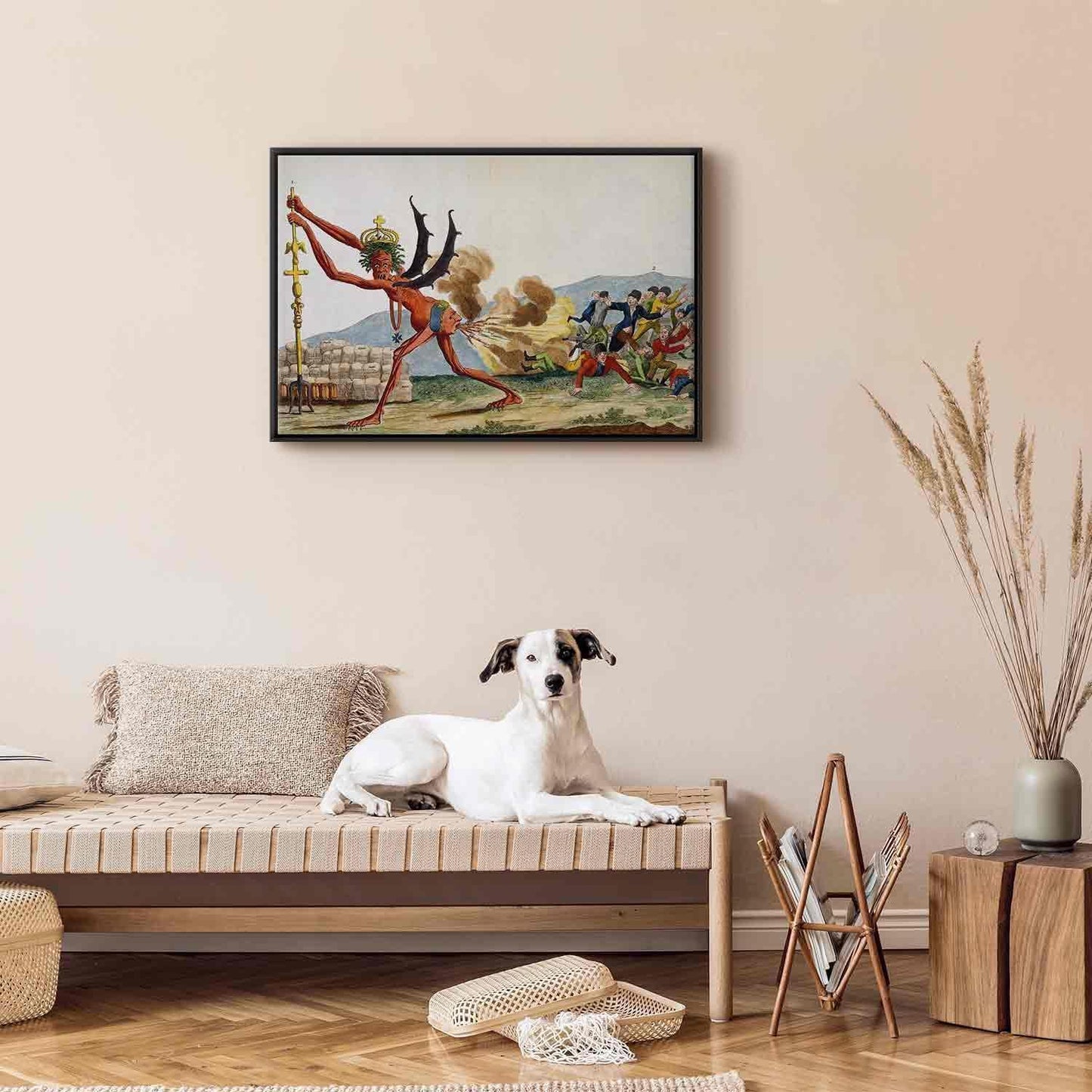 Leinwandbild - Jacques-Louis David – Caricature of the English Government