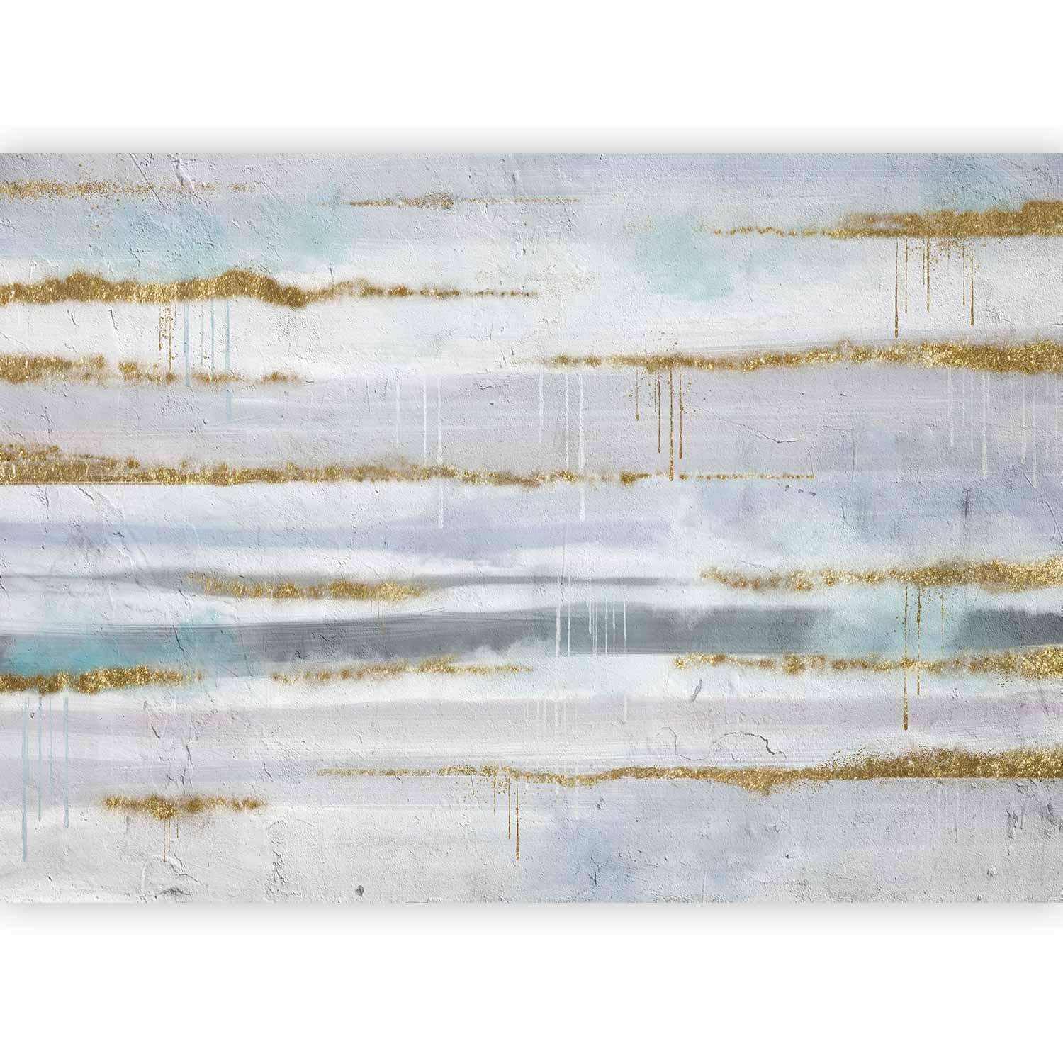 Fototapete - Modernist background - abstract stripes pattern with gold patterns Artgeist