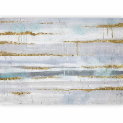 Fototapete - Modernist background - abstract stripes pattern with gold patterns Artgeist
