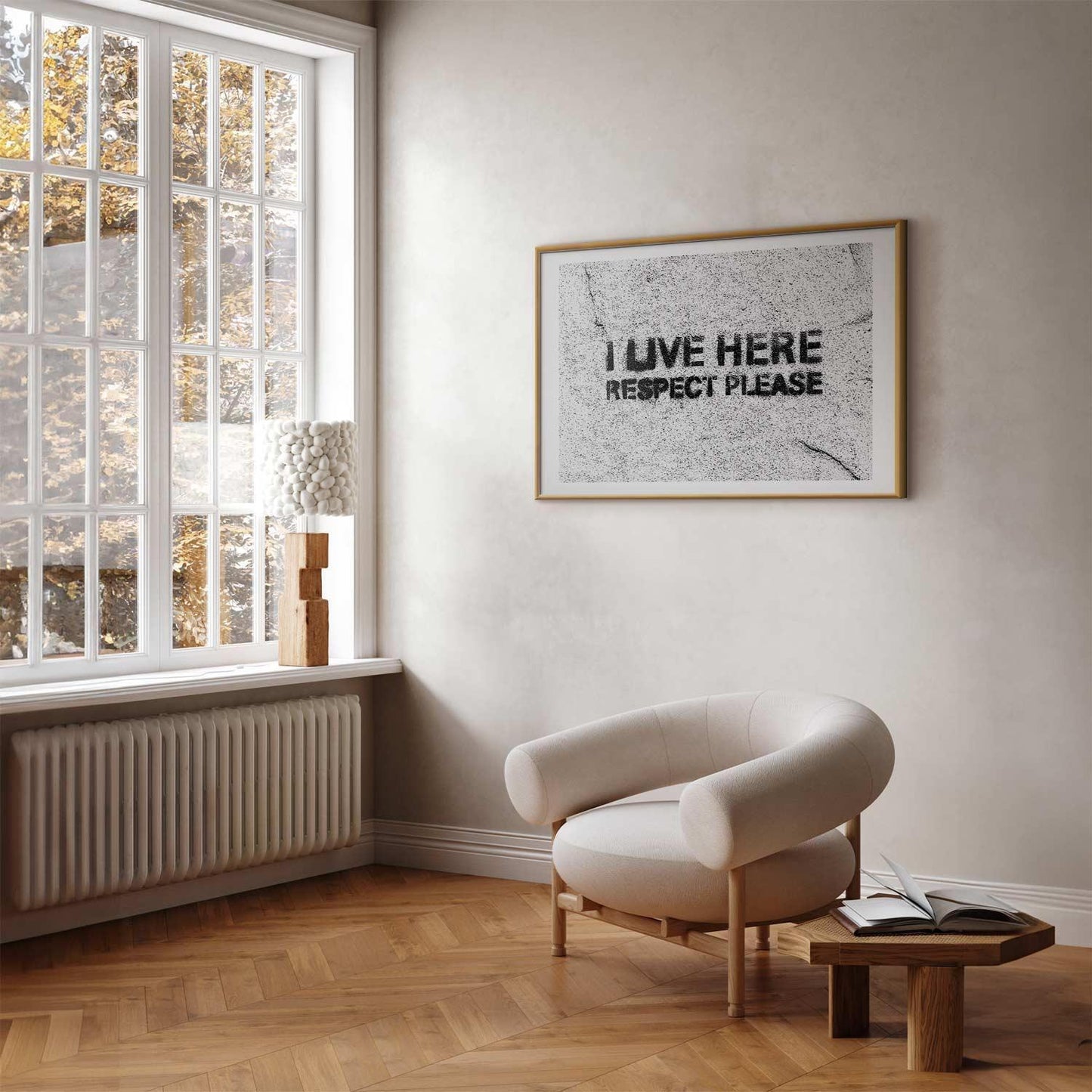 Poster - I Live Here, Respect Please Artgeist