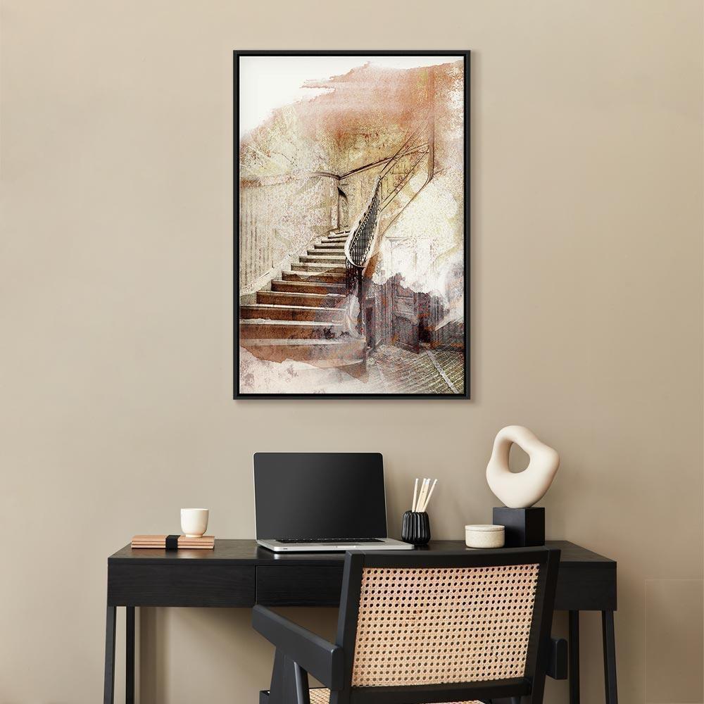 Leinwandbild - Secret Stairs (1 Part) Vertical