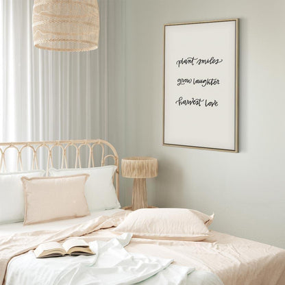 Leinwandbild - Joy and Love (1 Part) Vertical