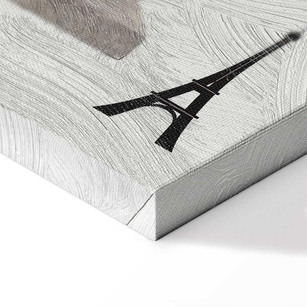 Leinwandbild - Woman With Dog - Illustration