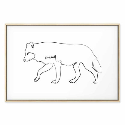 Leinwandbild - Wolf (1 Part) Wide