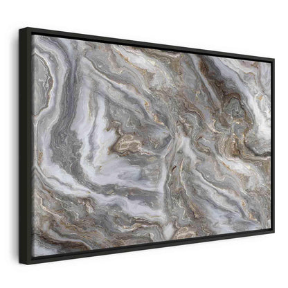 Leinwandbild - Stone abstractions – marble structures in neutral shades