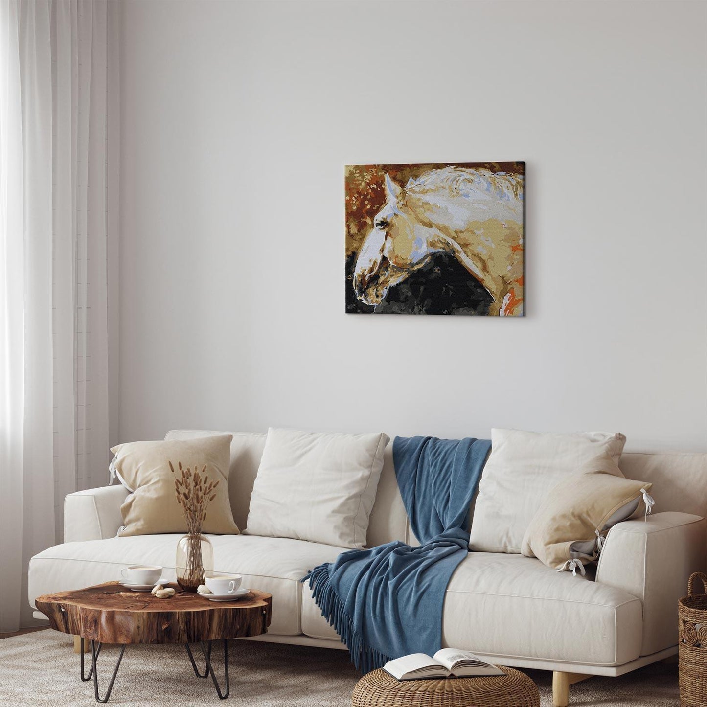 Malen nach Zahlen - White Horse