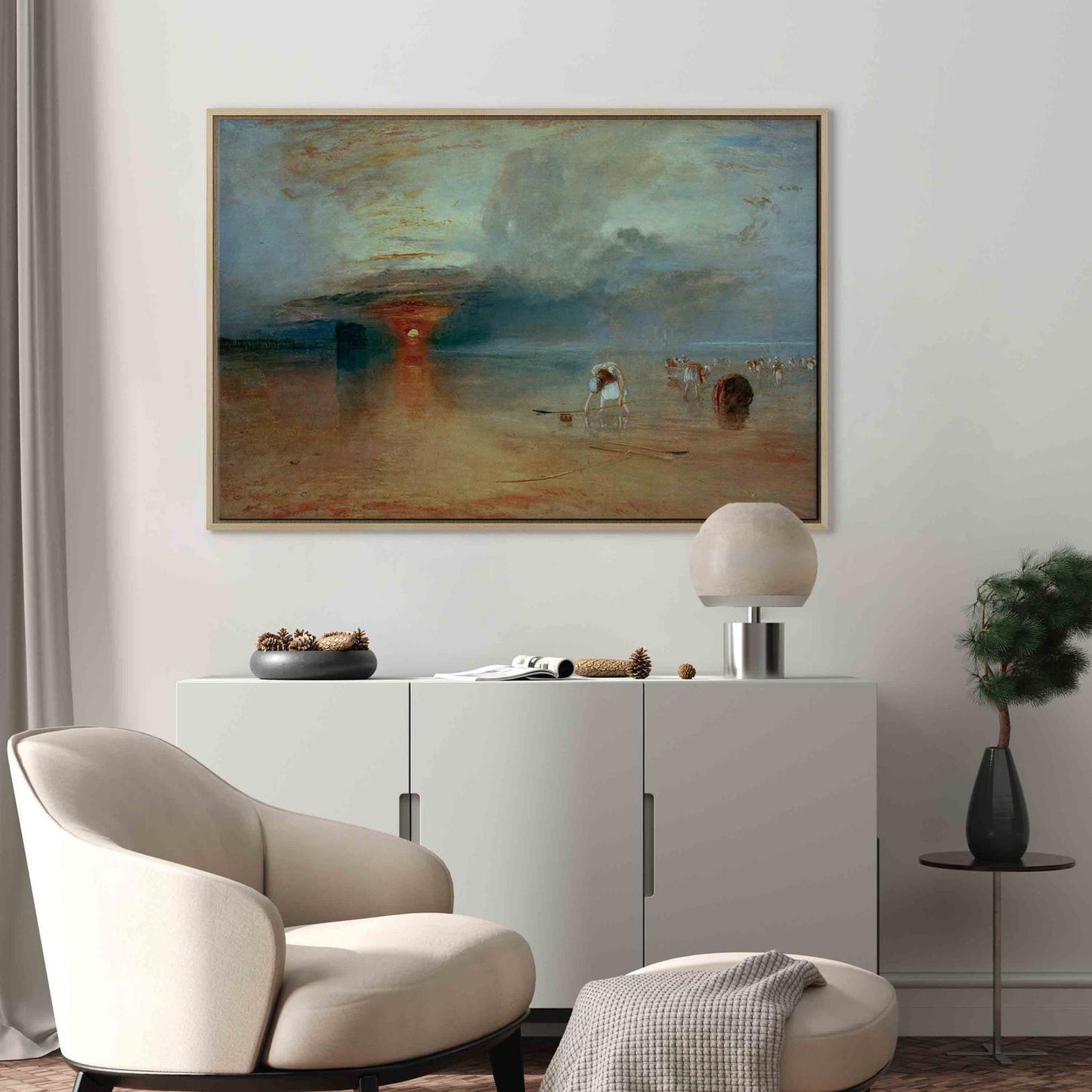 Leinwandbild - William Turner – Calais Sands at Low Water