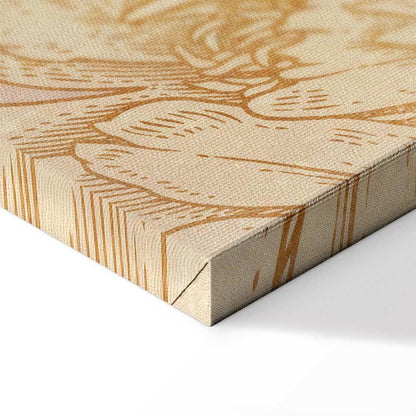 Leinwandbild - Golden Mosaic of Nature (1 Part) Wide