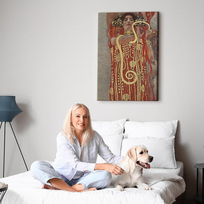 Leinwandbild - Gustav Klimt – Medicine (Hygiea)