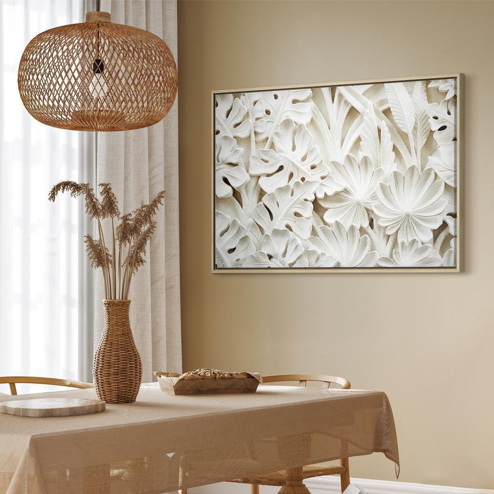 Leinwandbild - Ceramic Leaves (1 Part) Wide