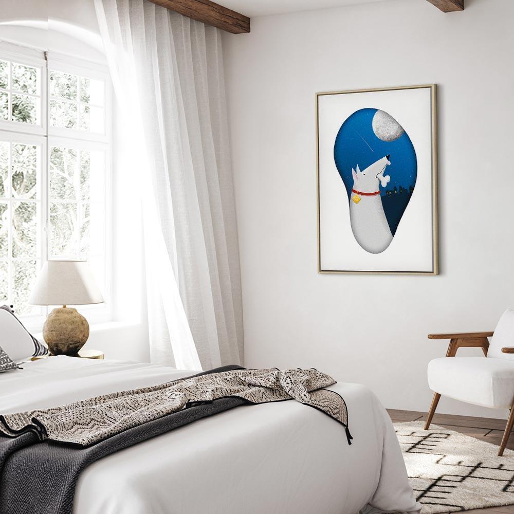 Leinwandbild - Dog Dreams (1 Part) Vertical