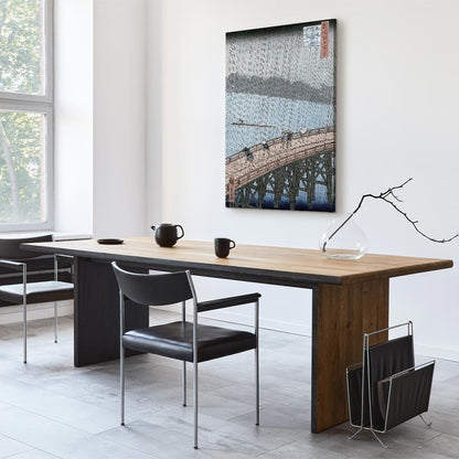 Leinwandbild - Utagawa Hiroshige – Sudden Shower over Shin-Ohashi Bridge and Atake