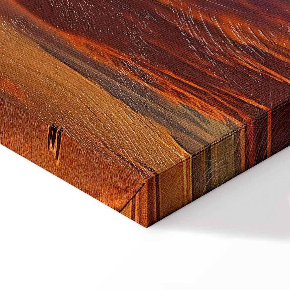 Leinwandbild - Beautiful Sunset - Clouds in Warm Shades