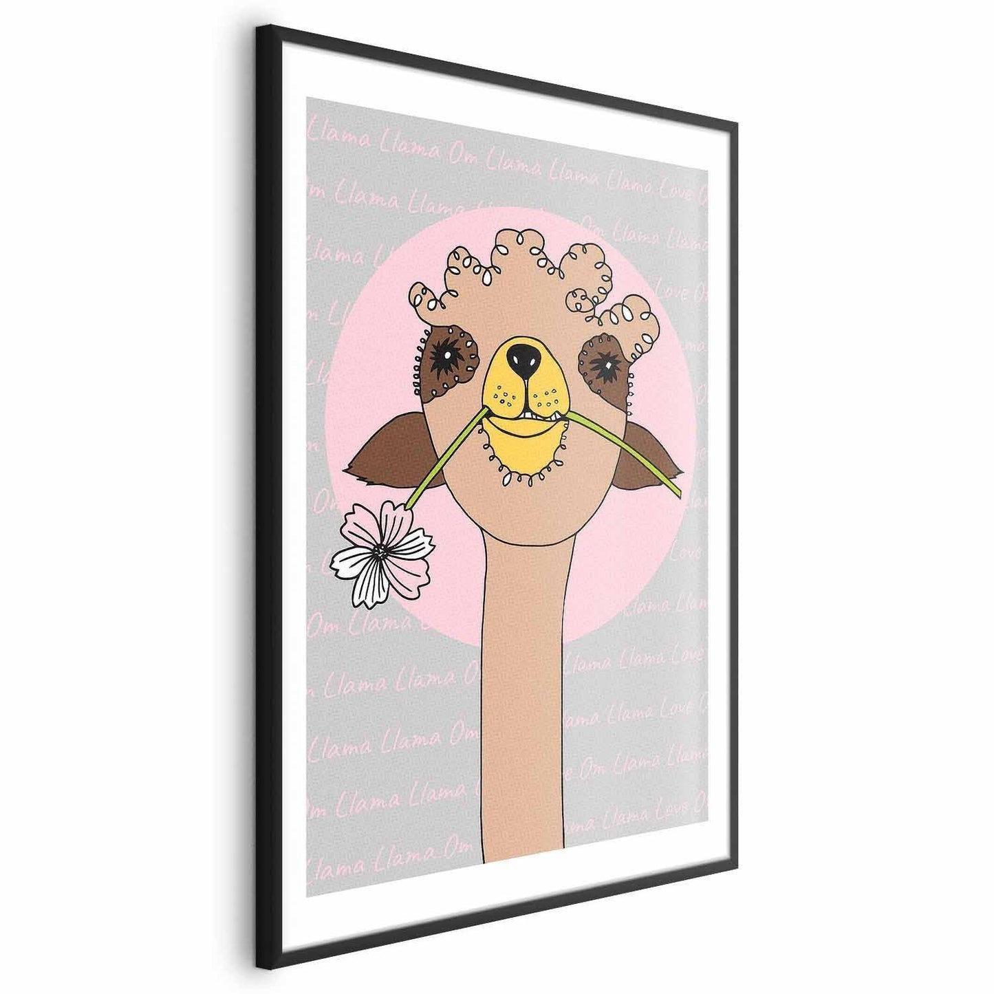 Poster - Cheerful Llama Artgeist