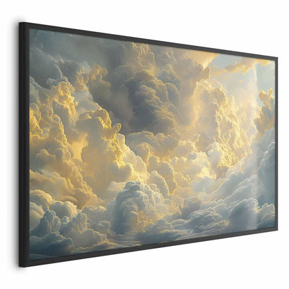 Poster - Last Breath of the Day: Clouds Illuminated by Evening Glow