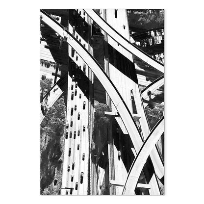 Leinwandbild - City Geometry (1 Part) Vertical