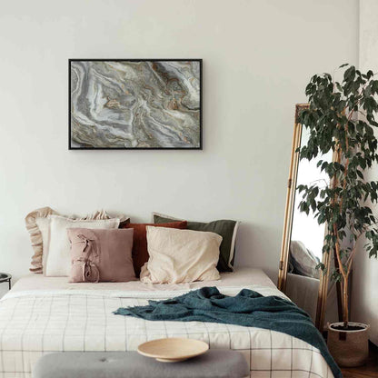 Leinwandbild - Stone abstractions – marble structures in neutral shades