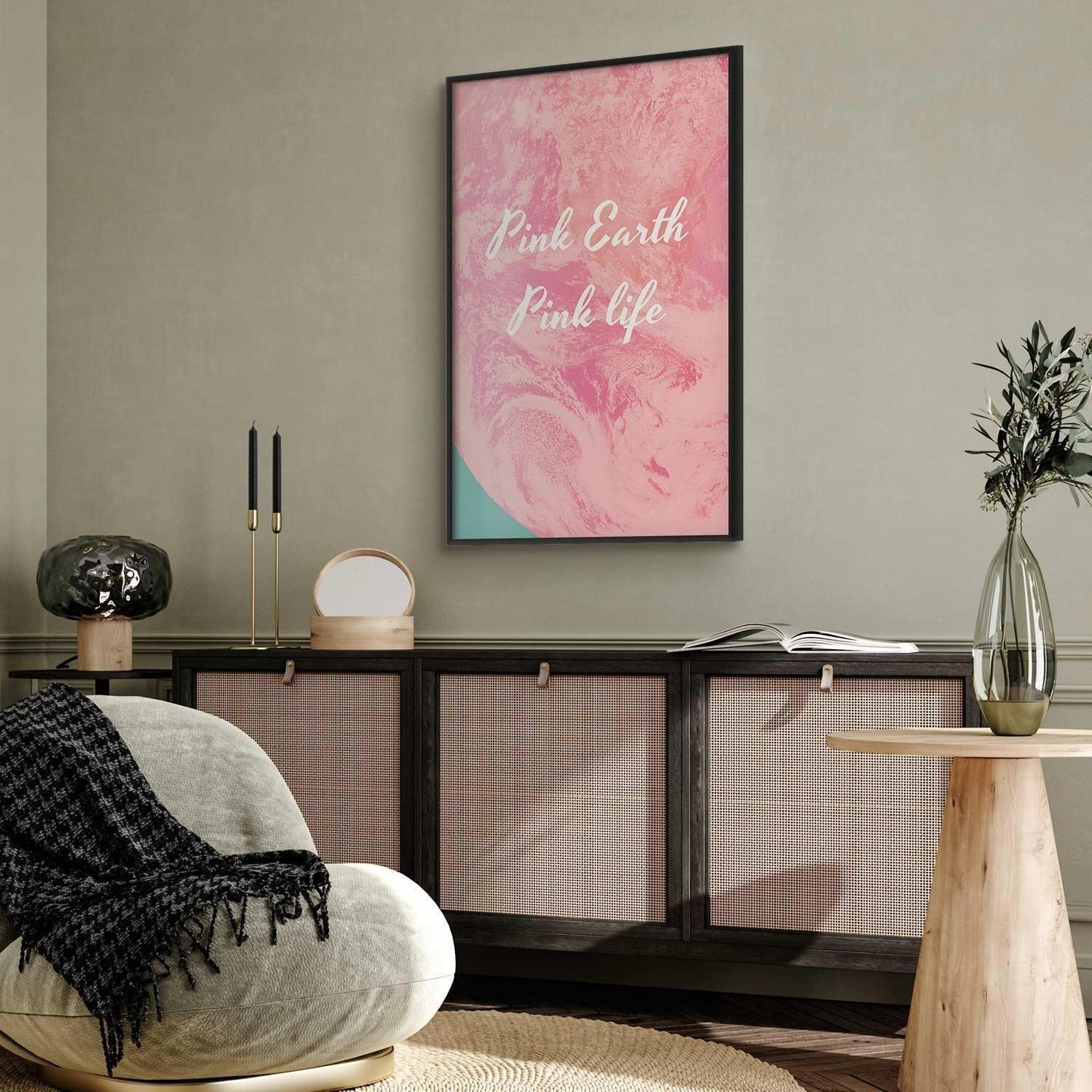 Poster - Pink Earth, Pink Life