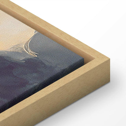 Leinwandbild - Epic Light Play: The Sun Battling for Dominance Over the Clouds