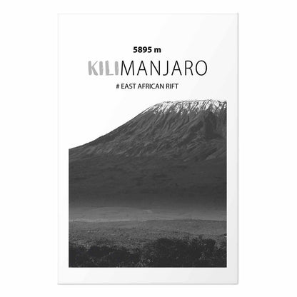Poster - The majestic Kilimanjaro mountain peak, crown of mountains, mountain landscape
