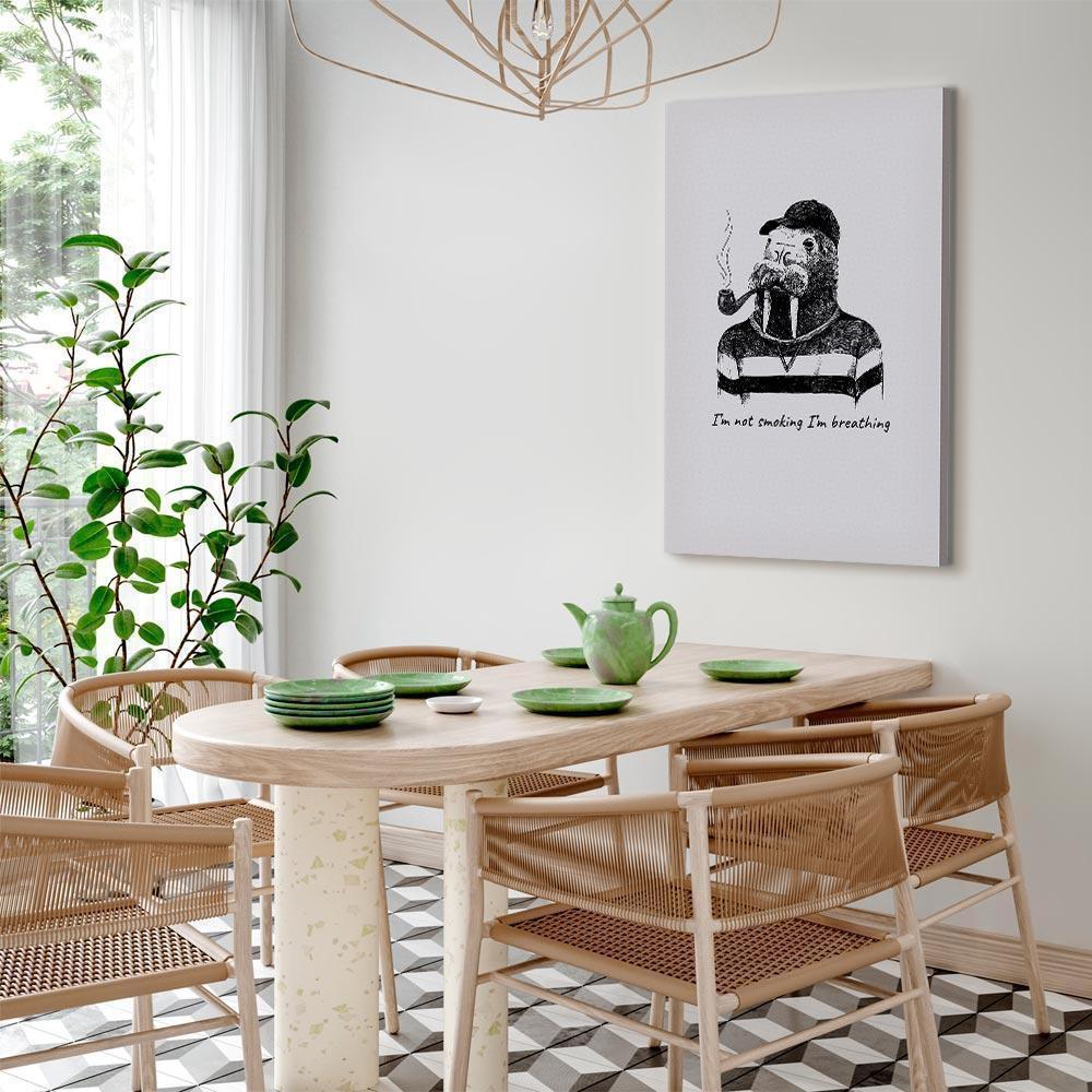 Leinwandbild - I'm Not Smoking I'm Breathing (1 Part) Vertical