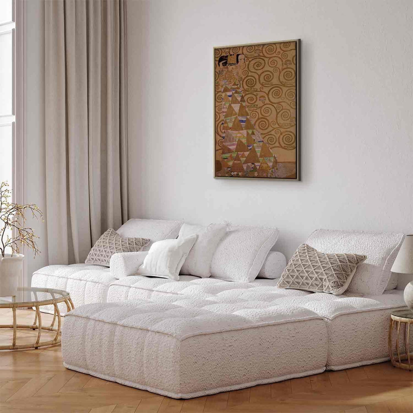 Leinwandbild - Expectation (Gustav Klimt) Artgeist