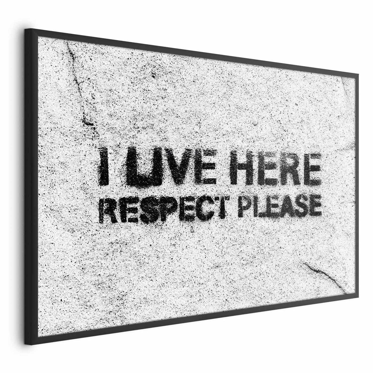 Poster - I Live Here, Respect Please Artgeist
