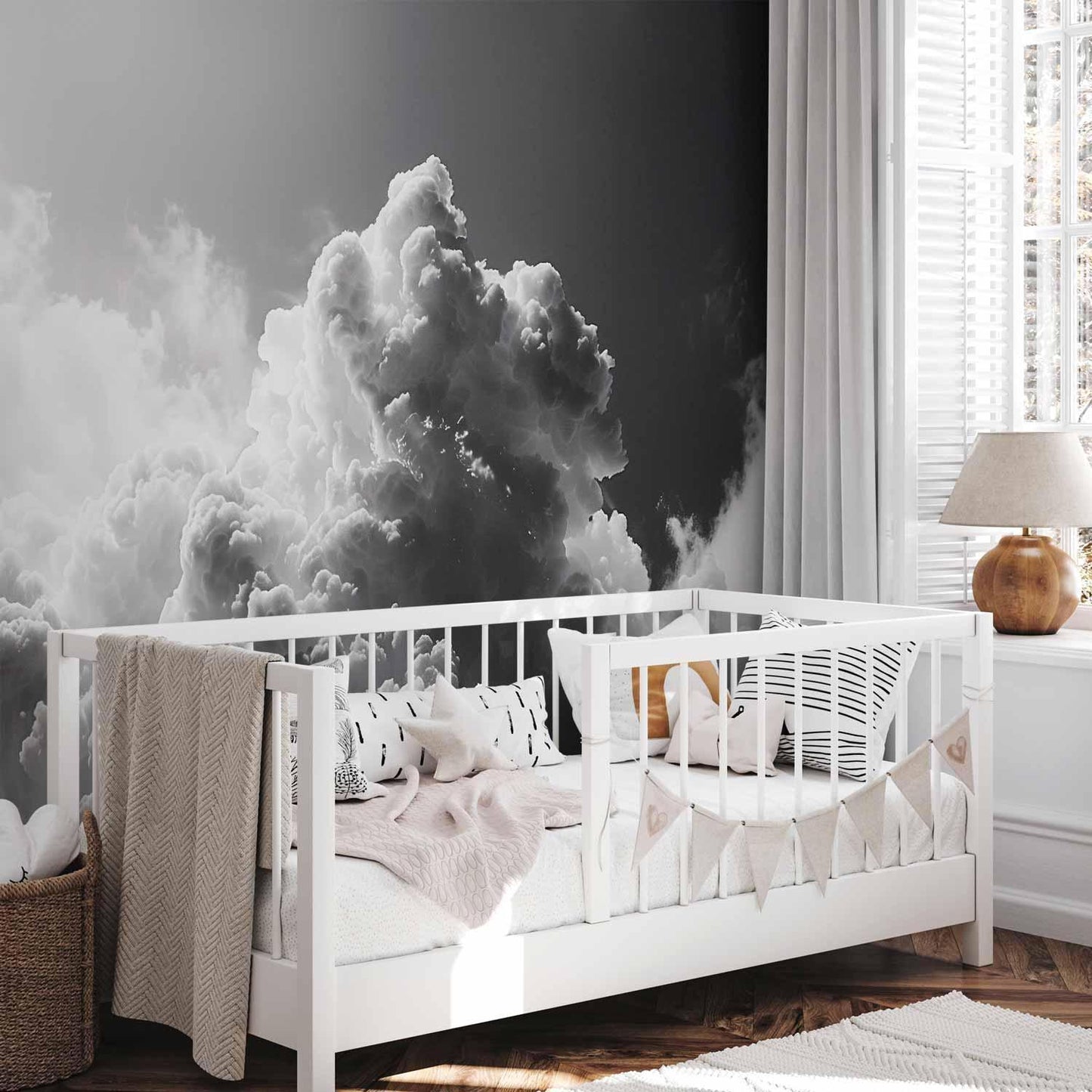 Fototapete - Extraordinary Phenomenon: The Sun Illuminating Dark Clouds