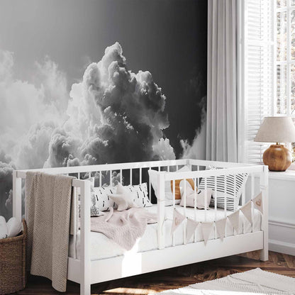 Fototapete - Extraordinary Phenomenon: The Sun Illuminating Dark Clouds