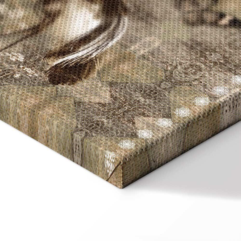 Leinwandbild - Retro Cranes (1 Part) Wide