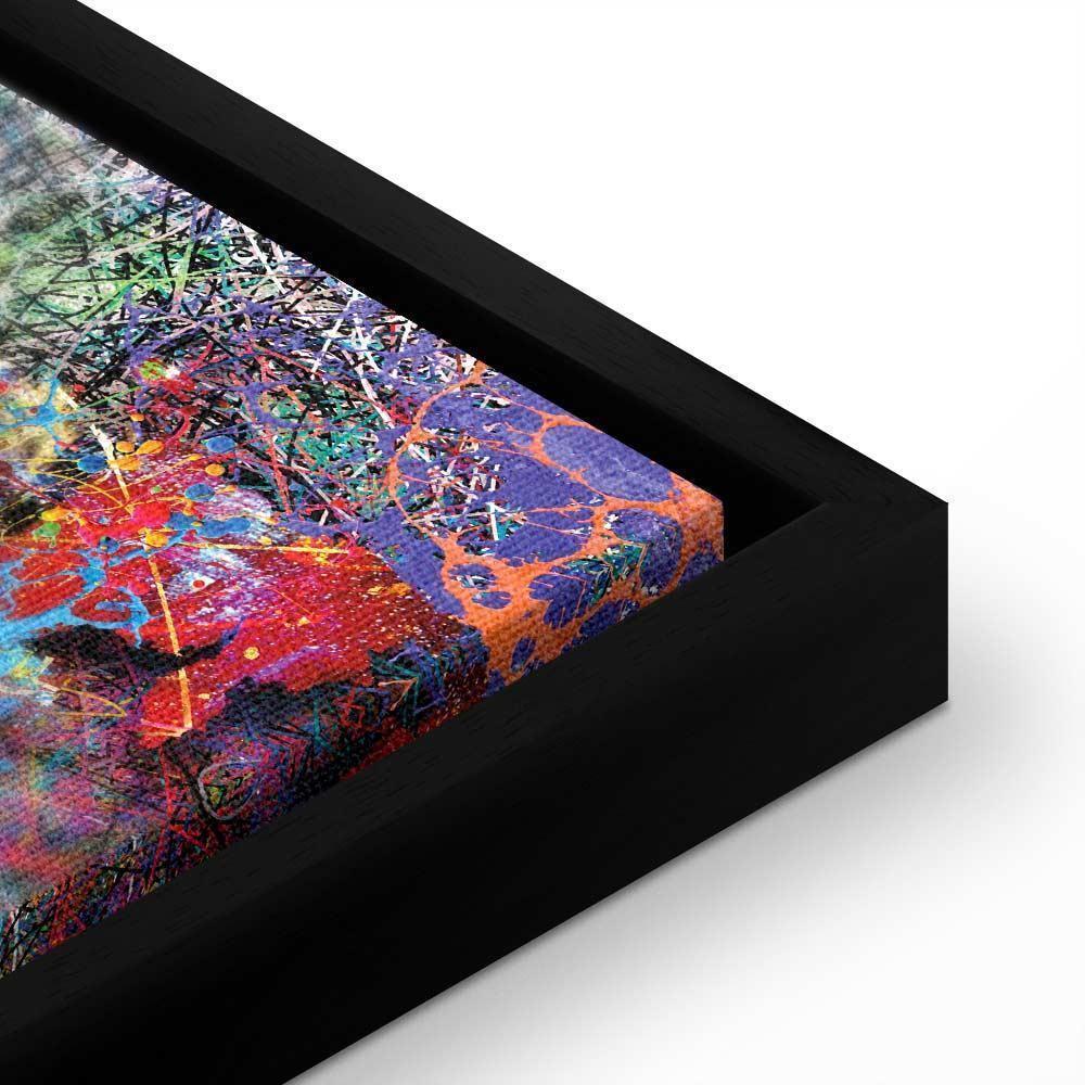 Leinwandbild - Map: Jackson Pollock inspiration